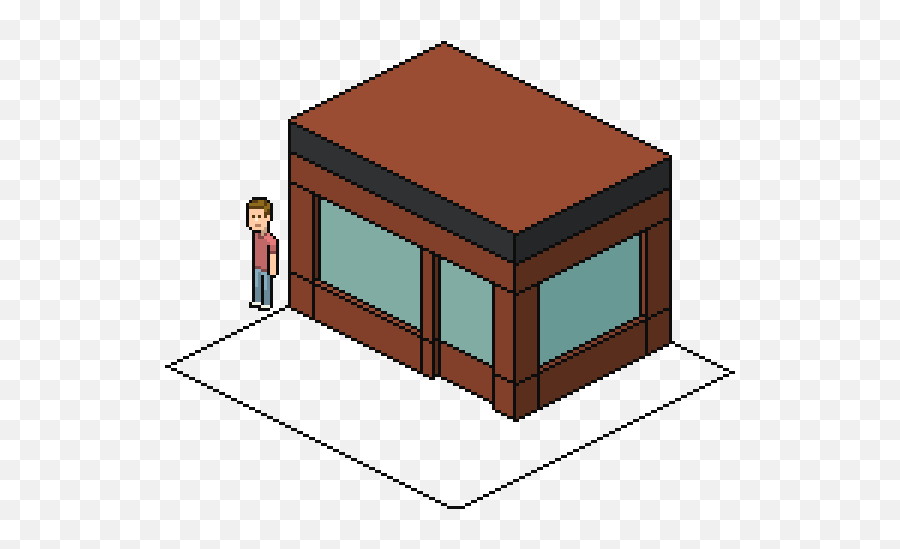 Create An Isometric Pixel Art Coffee Shop In Adobe Photoshop - Isometric Projection Png,Photoshop Icon Window+cube