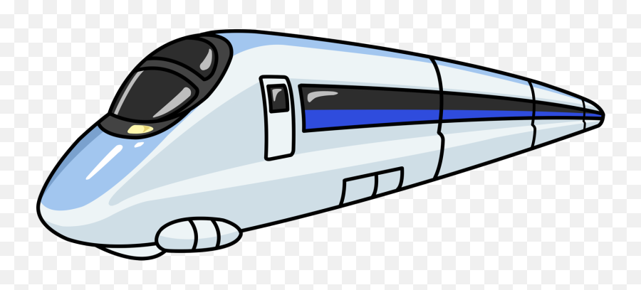 Bullet Clipart Cartoon - High Speed Train Cartoon Png,Cartoon Bullet Png