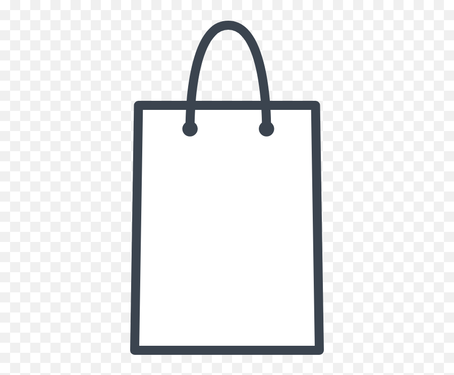 Blank Shopping Bag Graphic - Website Icons Free Graphics Stylish Png,White Shopping Bag Icon