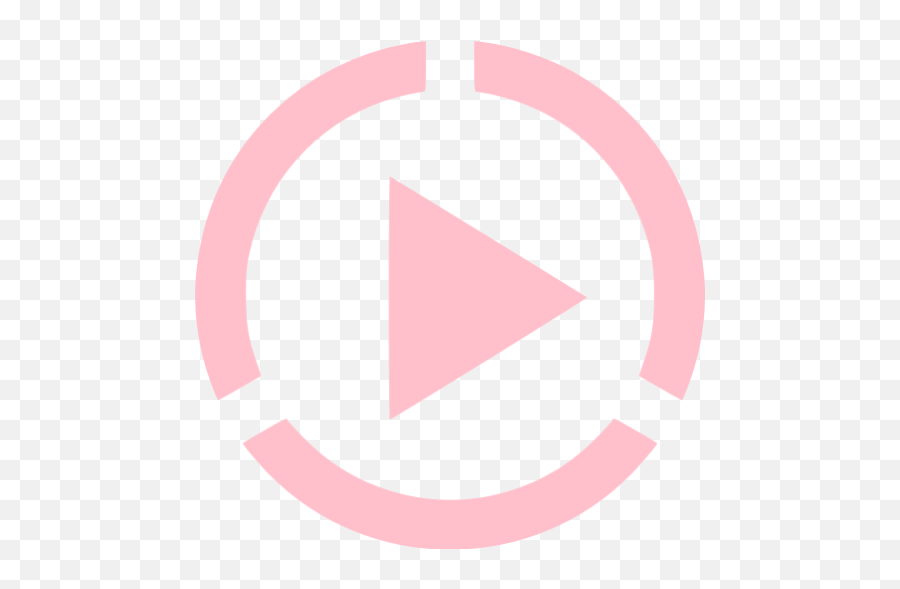 Pink Video Play 4 Icon - Free Pink Video Icons Charing Cross Tube Station Png,Play Movie Icon