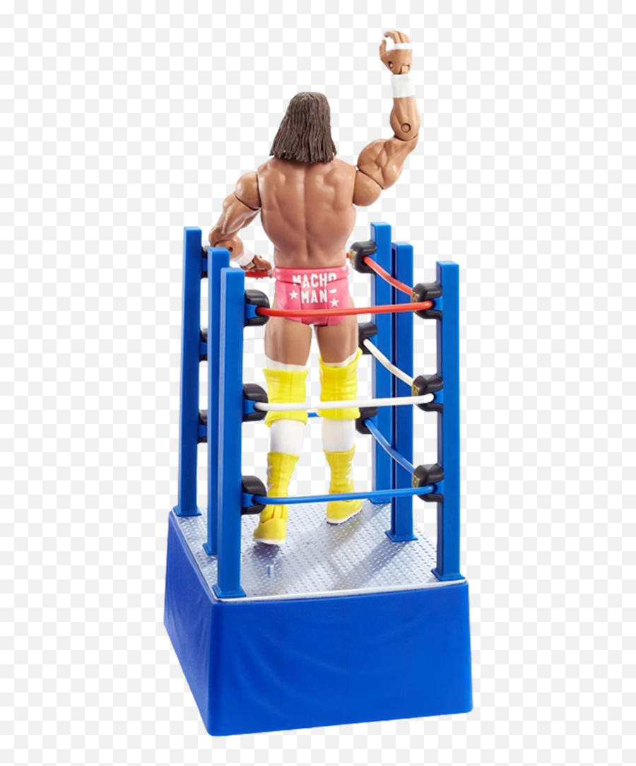 Wrestlemania Iii Randy Savage Action Figure Wwf Wwe Macho Man Ring Cart - Wwe Png,Boxing Ring Icon