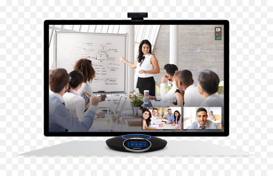 Infuse Your Meeting Room With Intelligence - Dolby Business Woman Leading Meeting Png,Lifesize Icon 700