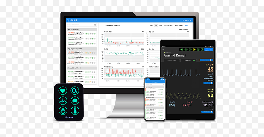 Stasis Labs Launches App - Connected Remote Patient Monitoring Stasis Monitor Png,Monitoring & Compliance Icon