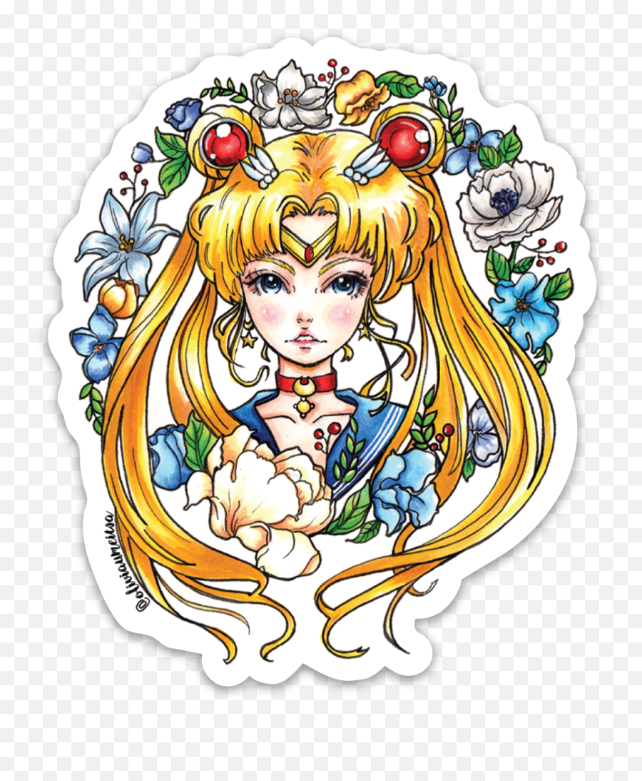 Sailor Moon Sticker - Sailor Moon Stickers Full Size Png Sticker De Sailoor Moon,Sailor Moon Icon