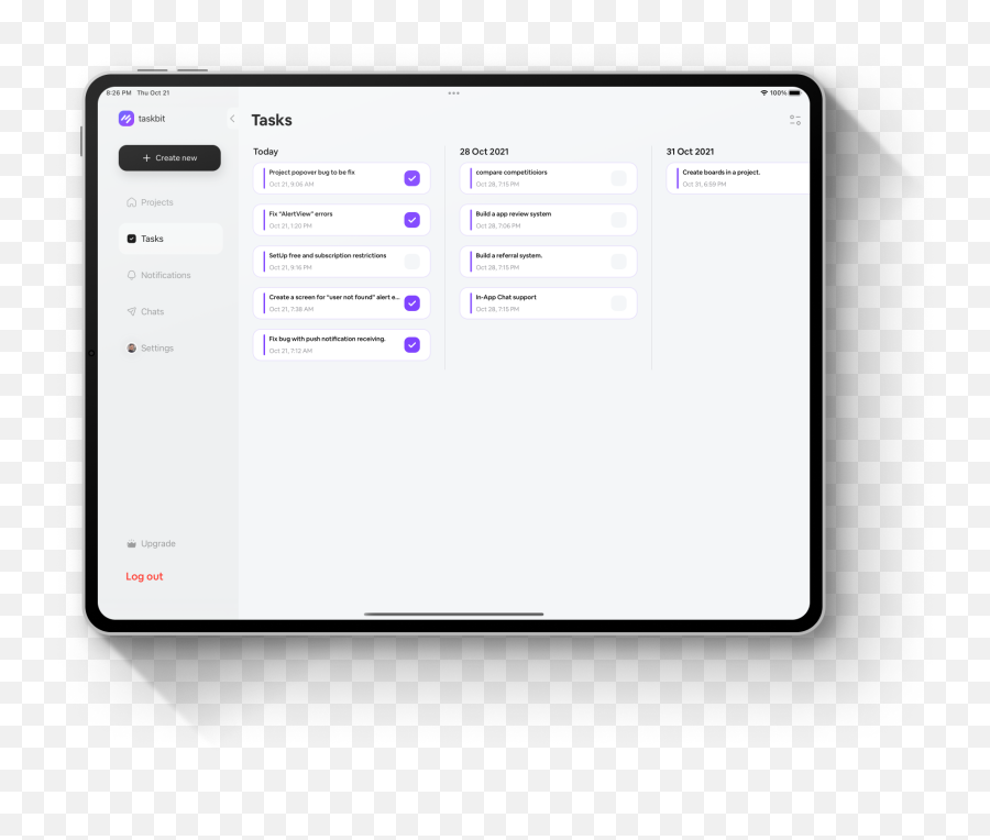 Taskbit - Collaborative Management App Png,Create An Icon On Ipad