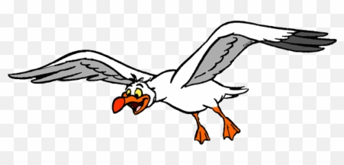 Download Seagull Clipart Little Mermaid - Scuttle Little Scuttle Little Mermaid Flying Png,Seagull Png
