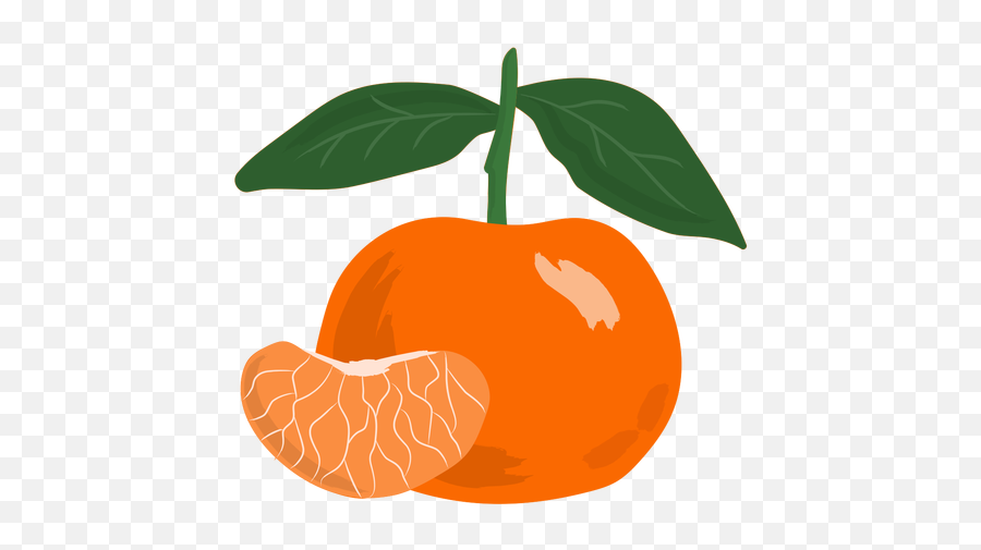 Tangerine Slice Flat Transparent Png U0026 Svg Vector - Mandarina Png,Tangerine Icon