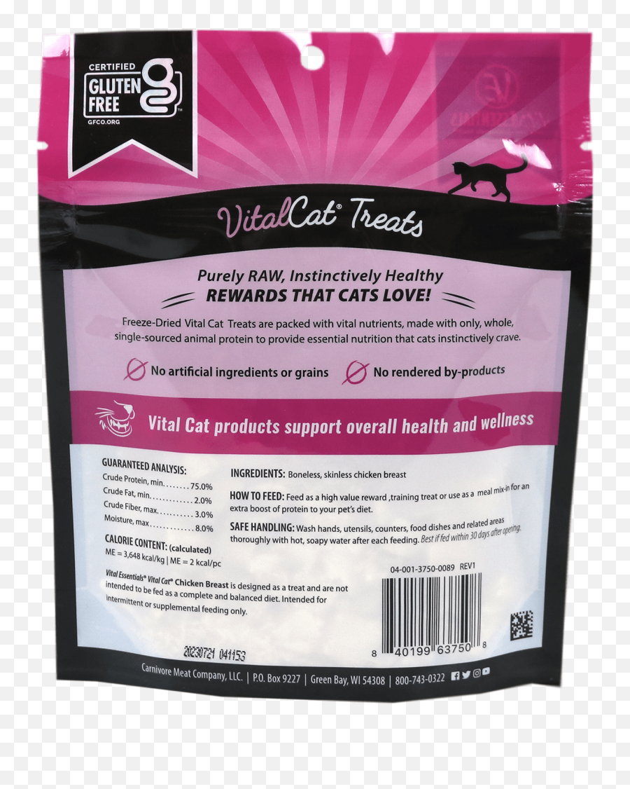 Freeze Dried Chicken Cat Treats Vital Essentials - Vital Essentials Cat Treats Png,Chicken Breast Icon
