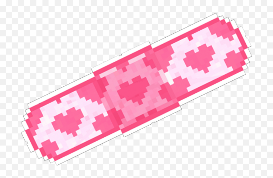 Download Pink Heart Love Pixel Band - Aid Cure Band Aid Pink Cute Band Aids Png,Bandaid Png