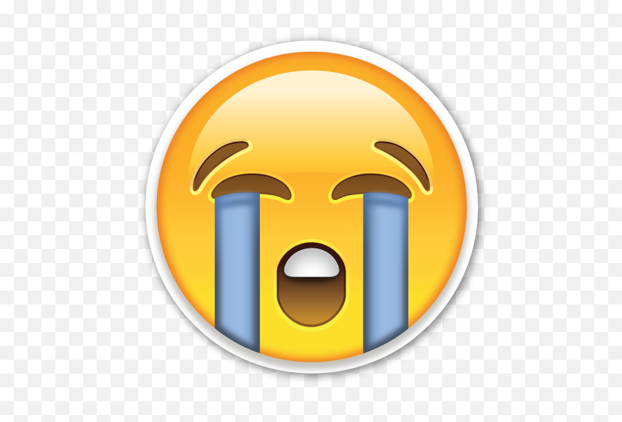 Crying Face Emoji - Emoji Triste Sin Fondo Png,Tear Emoji Png