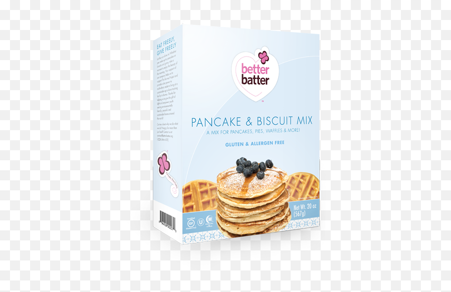 Gluten Free Pancake U0026 Biscuit Mix - Better Batter Gluten Pannekoek Png,Pancake Transparent