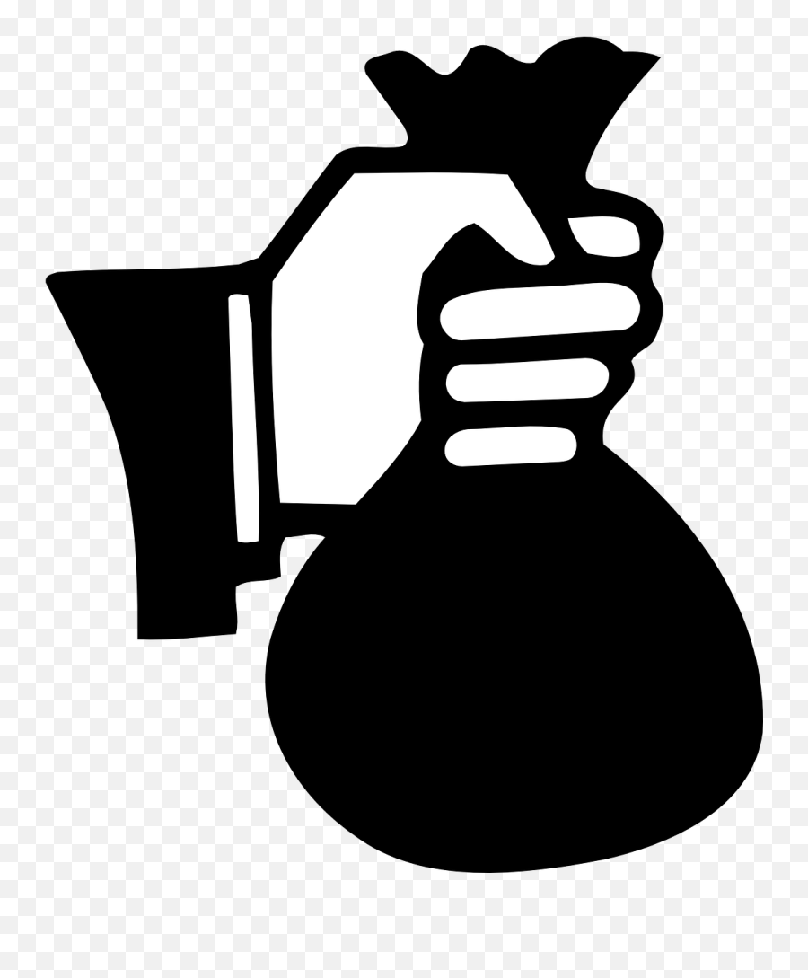 Money Bag Hand Coins - Causes Of Black Money Png,Money Bag Icon Png