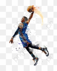 Russell Westbrook Fan Art Clipart - Drawing Basketball Players Dunking Png,Westbrook Png