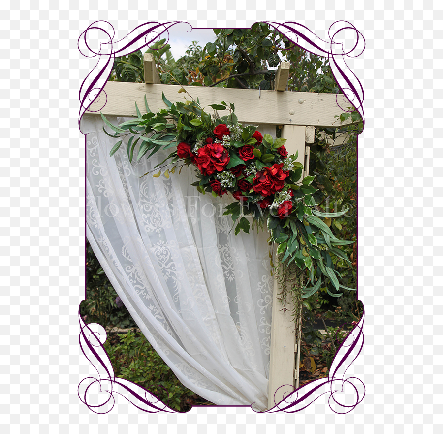 Kristy Arbor Arch Corner Decoration - Australian Native Flower Garlands Png,Baby's Breath Png