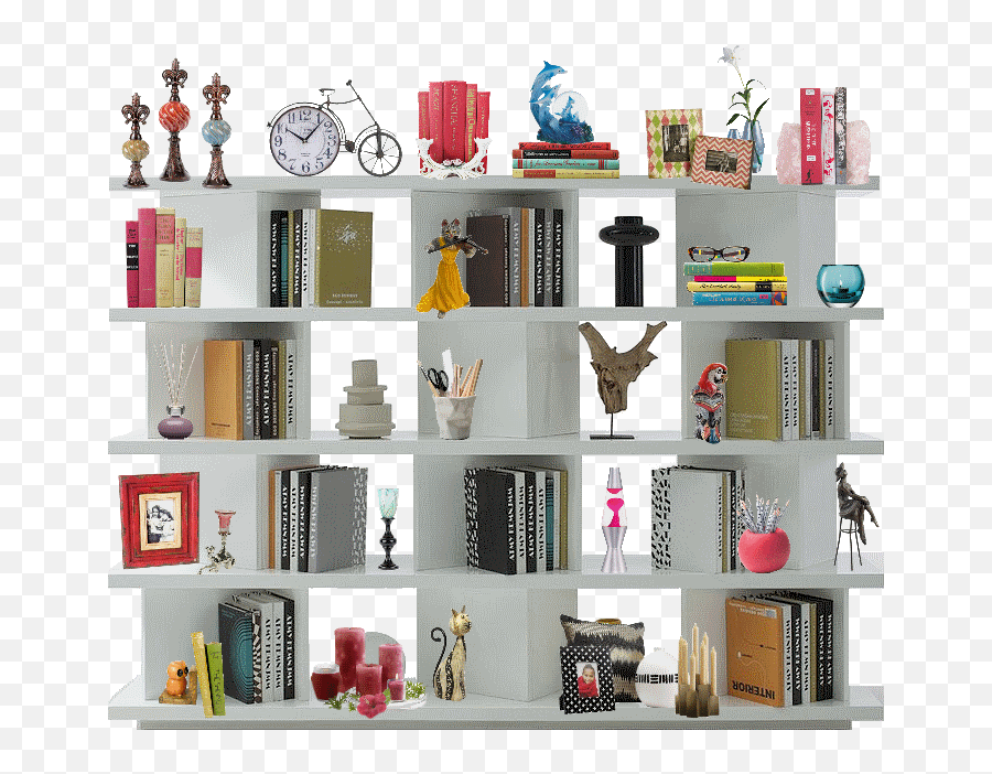 Modern Bookcase Library - Book Shelf Modern Png,Bookcase Png
