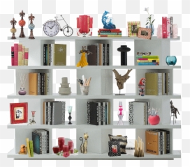 Modern Bookcase Library - Book Shelf Modern Png,Bookcase Png