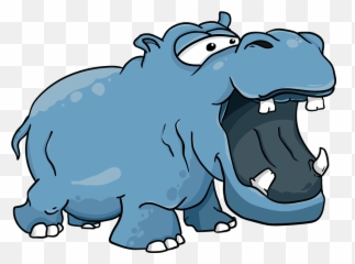Hippo Mouth Teeth - Free vector graphic on Pixabay Cartoon With Open png