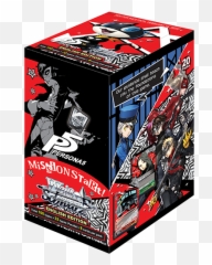Booster Pack Persona 5 Weiß Schwarz - Persona 5 Booster Box Png,Persona 5 Logo Png