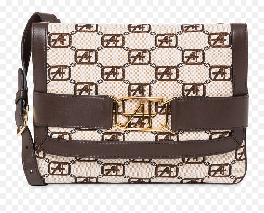 Shoulder Bag With Af Logo Jacquard - Handbag Png,Af Logo