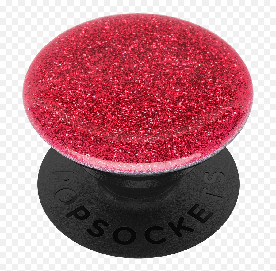 Popsockets Glitter Red Phone Grip In Black Claire Png