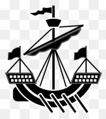 Old Ship Silhouette Free Svg - Clip Art png