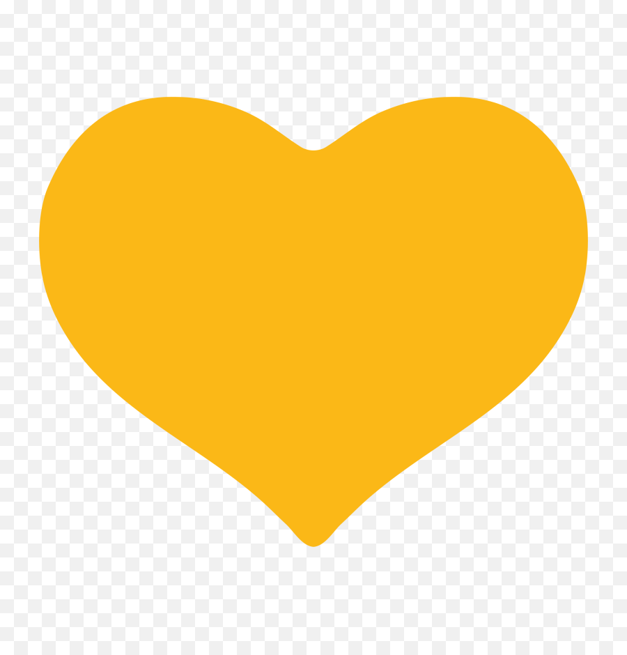 Yellow Heart Emoji For Facebook Email U0026 Sms Id 7964 - Transparent Yellow Heart Png,Heart Emoji Png Transparent