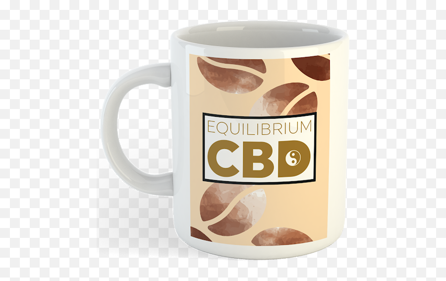 Equilibrium Cbd Whole Bean Logo Coffee Mug - Mug Png,Coffee Bean Logo