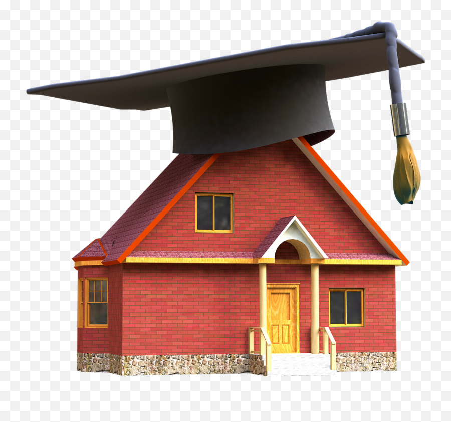 Smart Home House Mortarboard - Free Image On Pixabay Casa Con Birrete Png,Mortarboard Png