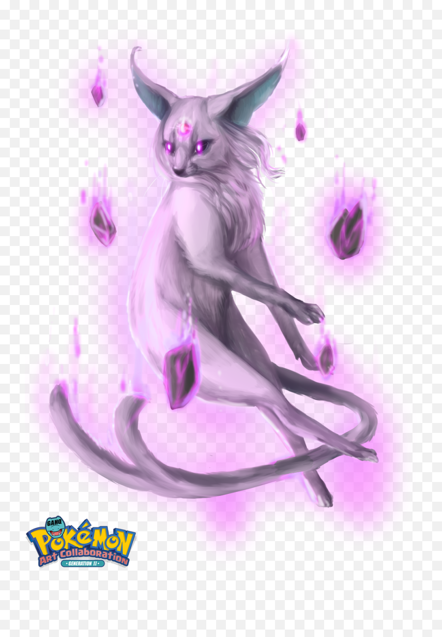 196 Espeon Used Morning Sun And Psyshock In The Game - Arthq Illustration Png,Espeon Png