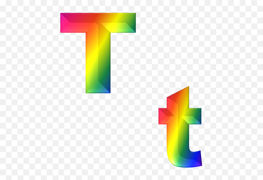 T Letter Png Transparent Images All - T Rainbow,T Png