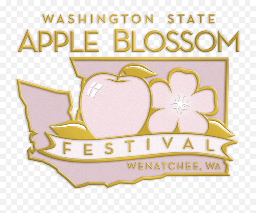 Washington State Apple Blossom Festival Png Logo Wa