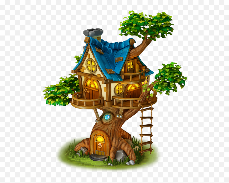 Cartoon House Png Transparent - Cartoon House On The Tree,House Cartoon Png