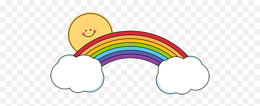 Rainbow Vector Png Cloud - Clip Art Library Cute Clip Art Rainbow,Rainbow Vector Png