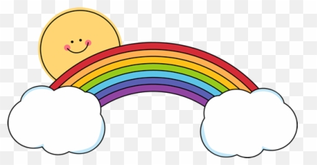 Rainbow Vector Png Cloud - Clip Art Library Cute