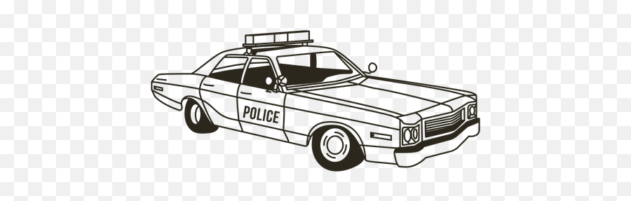 Police Car Lights Right Vintage Stroke - Transparent Png Automotive Paint,Police Lights Png