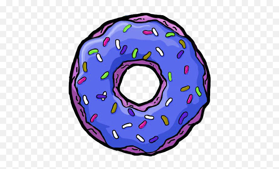 Download Donuts Tumblr Homero Blue - Donuts Simpsons Png,Donuts Png