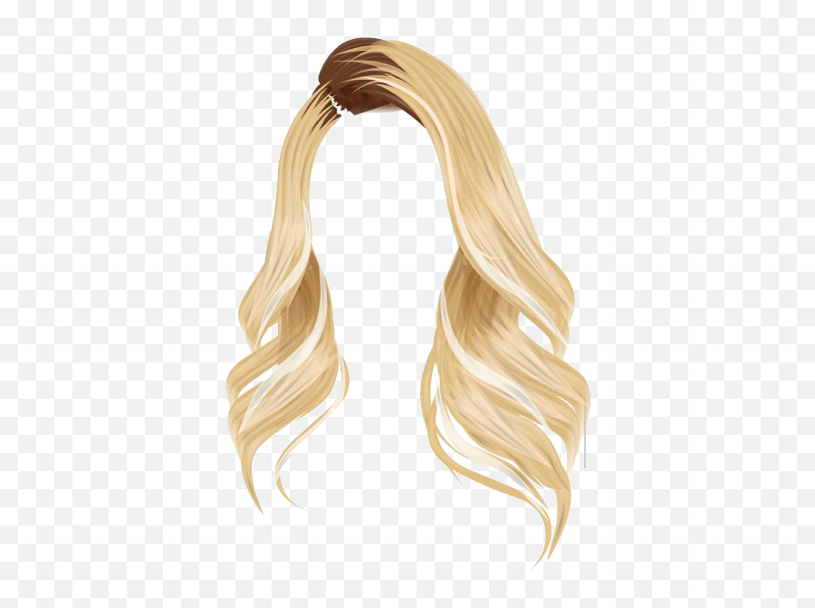 Color Stardoll Hair Human Icon Favicon - Transparent Background Blonde Hair Png,Transparent Wig