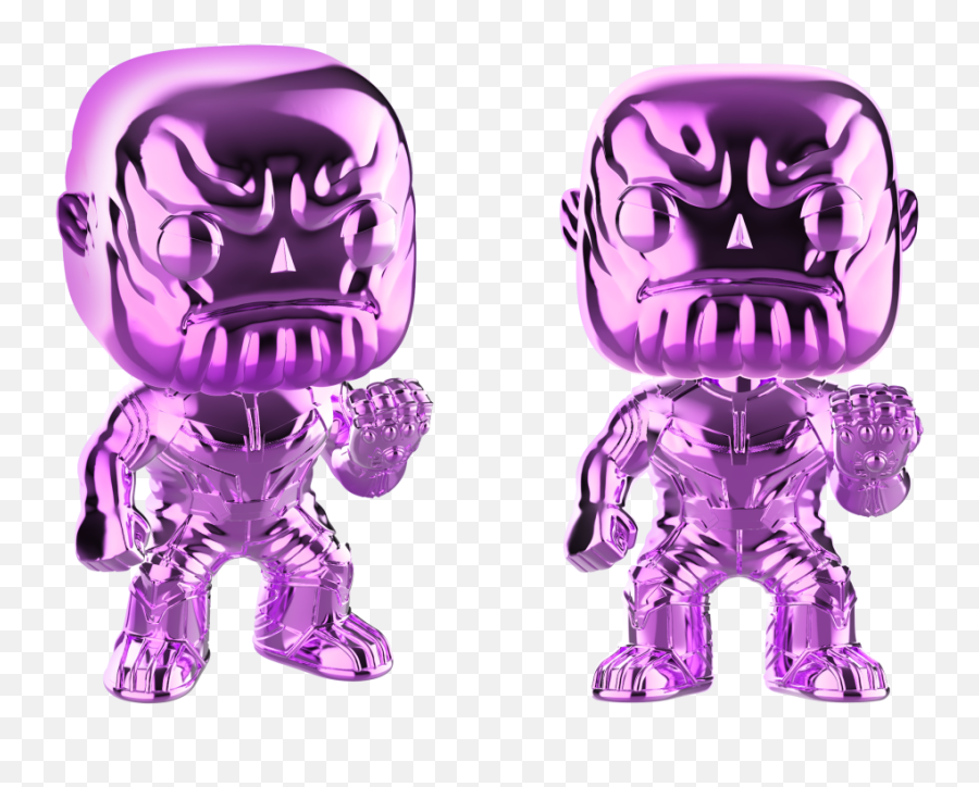 Funko Pop Marvel Infinity War - Thanos Purple Chrome Walmart Exclusive Walmartcom Purple Guy Funko Pop Fnaf Png,Thanos Face Png