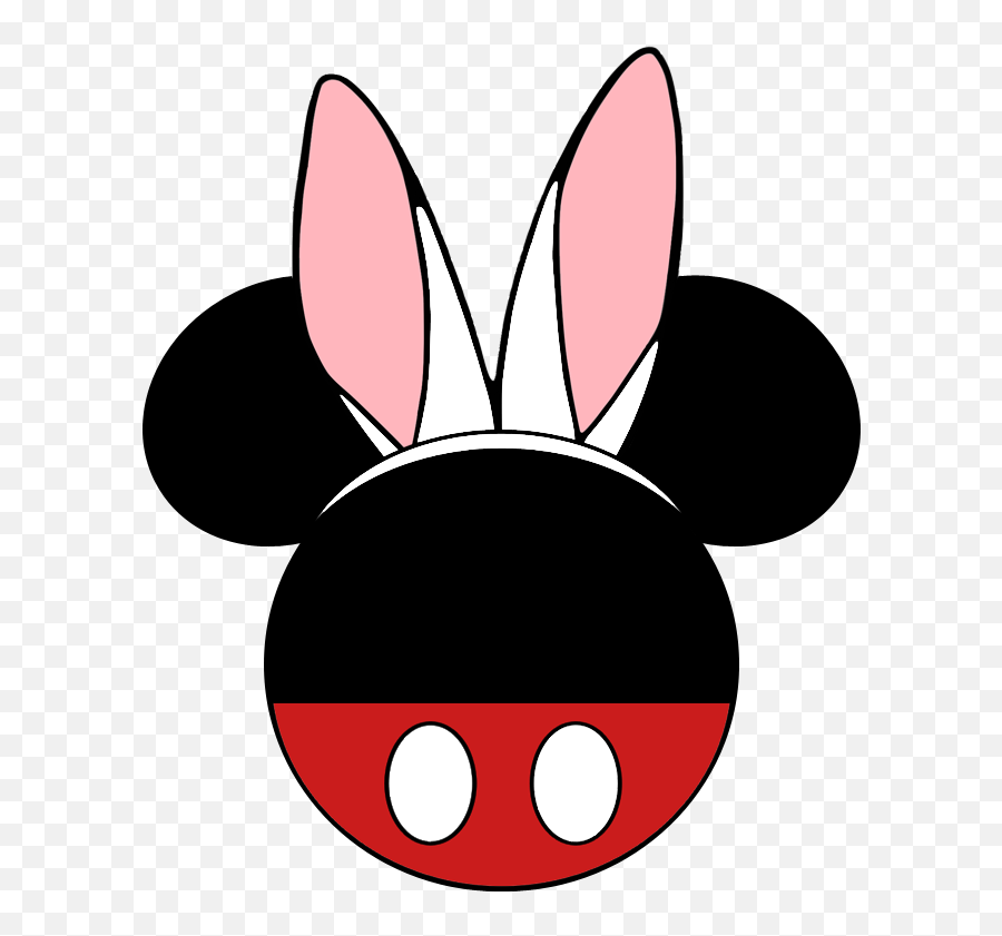 Mickey And Minnie Mouse Easter Bunny Ears Icons - Comic Dot Png,Bunny Ears Transparent Background