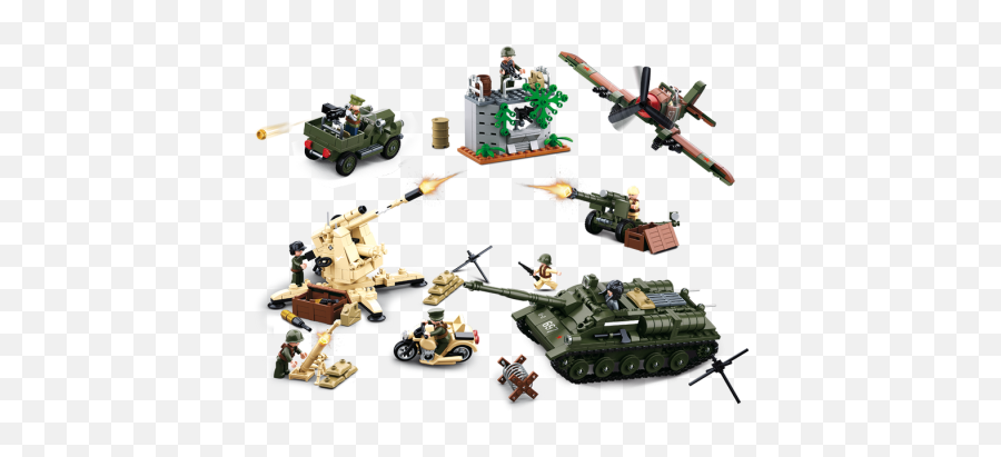 Sluban The Battle For Kursk M38 - B0697 Slubanshop Sluban Construction Set Png,Army Men Png