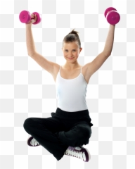 Download Women Exercising Png Image For - Dumbbell In Rhythmic Gymnastics,Exercise Png