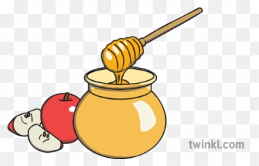 Ks1 Rosh Hashanah Greeting Apple Honey - Pot png