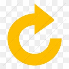 Simple Yellow Broccolidry Refresh Icon - Png