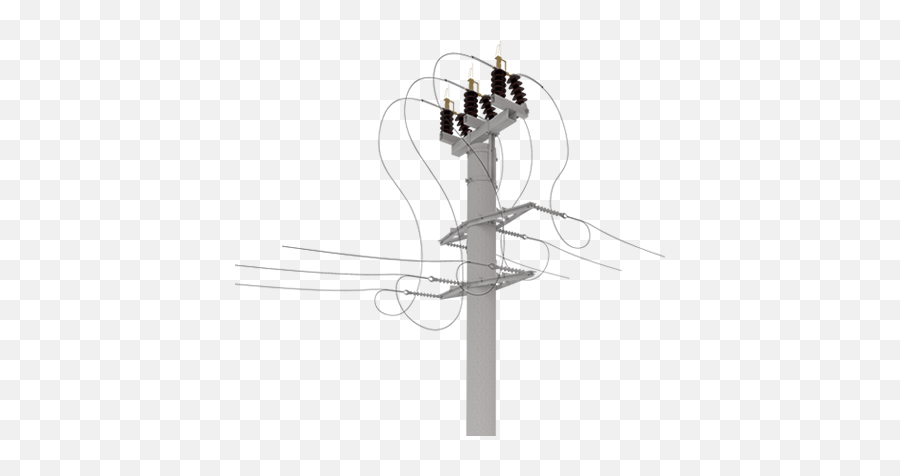 Surge Arrester Medium Voltage - Vertical Png,Power Lines Png