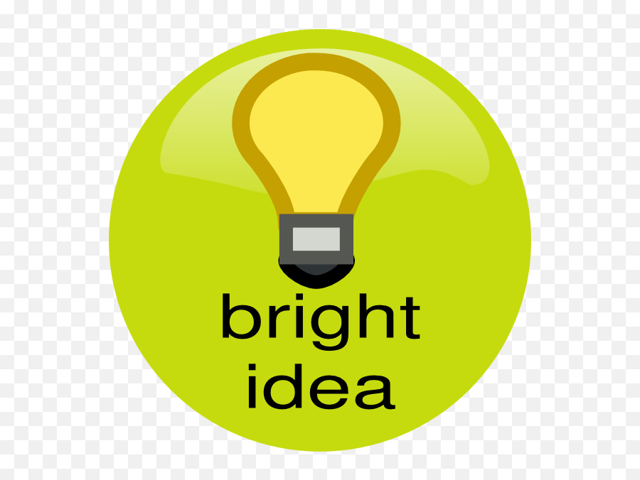 Download Hd Light Bulb Clipart Bright Idea - Davis Wright Bright Ideas Clip Art Png,Light Bulb Idea Png