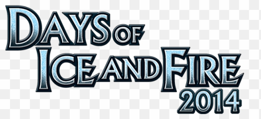 Days Of Ice And Fire 2014 - Horizontal Png,Fire And Ice Logo