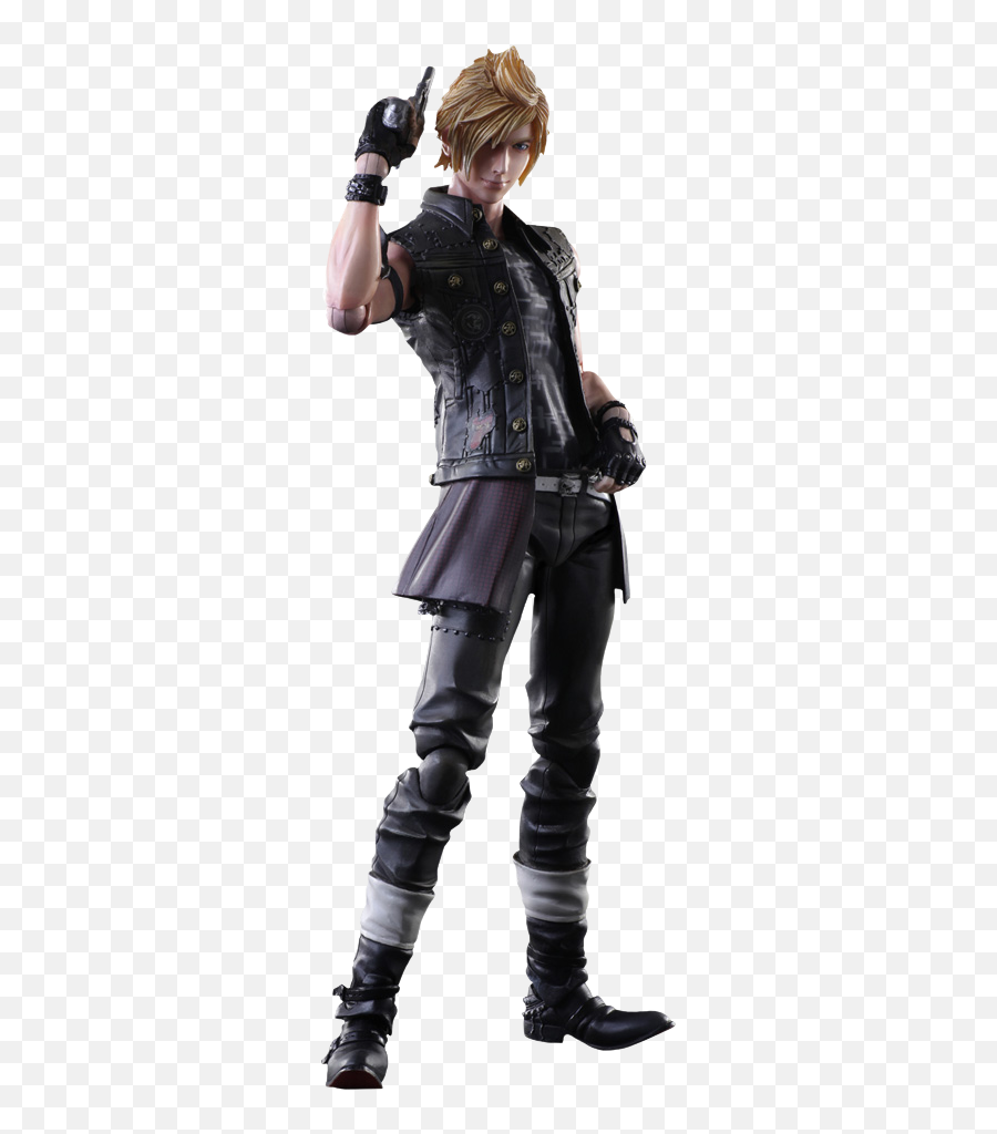 Download Hd 11 Final Fantasy Collectible Figure Prompto - Ffxv Play Arts Kai Ignis Png,Final Fantasy Xv Png