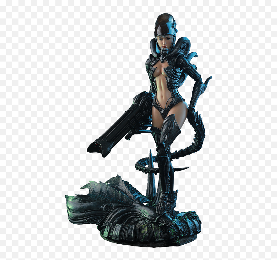 Download Hd Alien Girl Action Figure - Alien Vs Predator Alien Girl Figure Png,Realistic Ufo Png