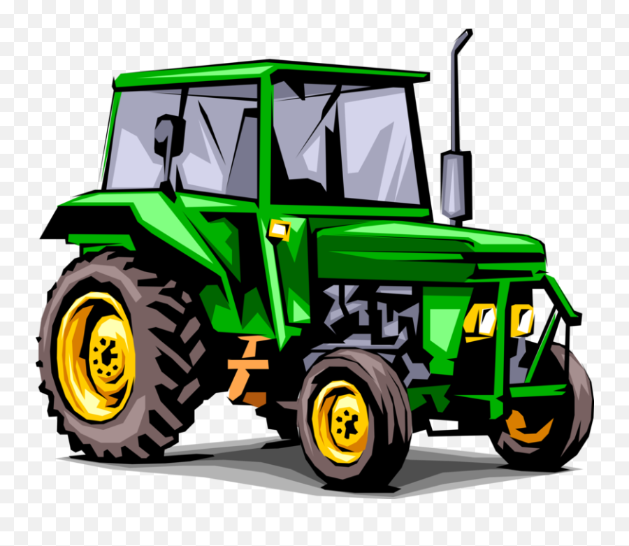 Vector Illustration Of Agriculture And Farming Equipment - Tractor John Deere Vector Png,John Deere Tractor Logo