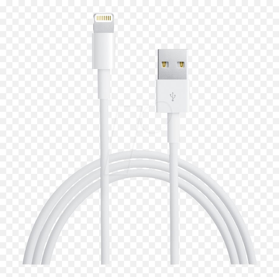 Apple Lightning Cable Transparent Png - Cable Lightning Iphone Png,Lightning Transparent Png